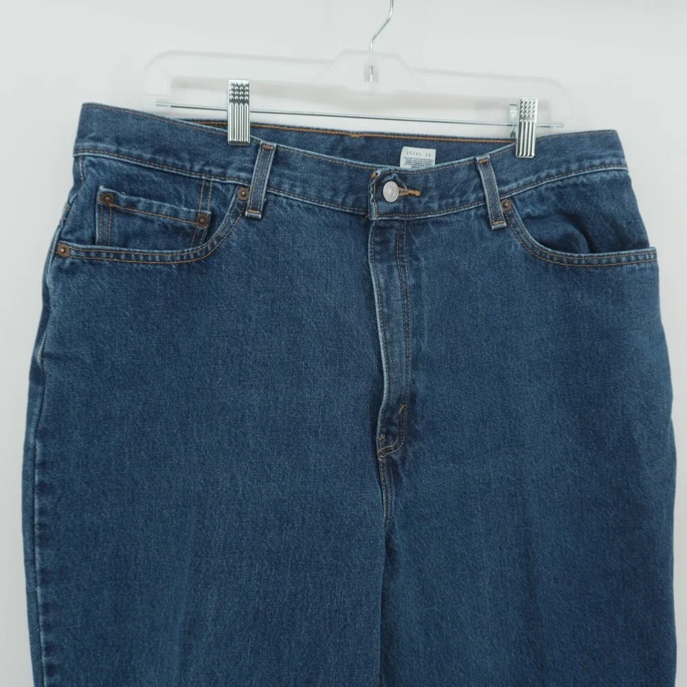 Levis 550 Relaxed Fit Tapered Leg Jeans Mens 35x28 Blue Medium Wash Denim